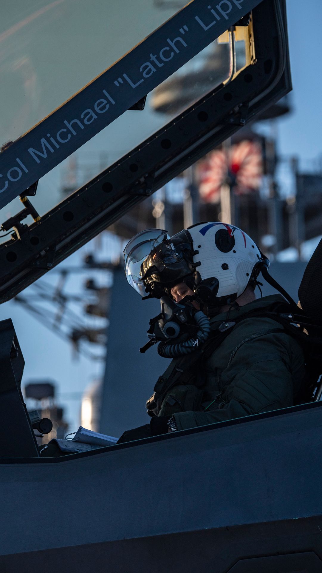 Pilot in an F-35