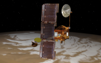 Odyssey spacecraft above Mars